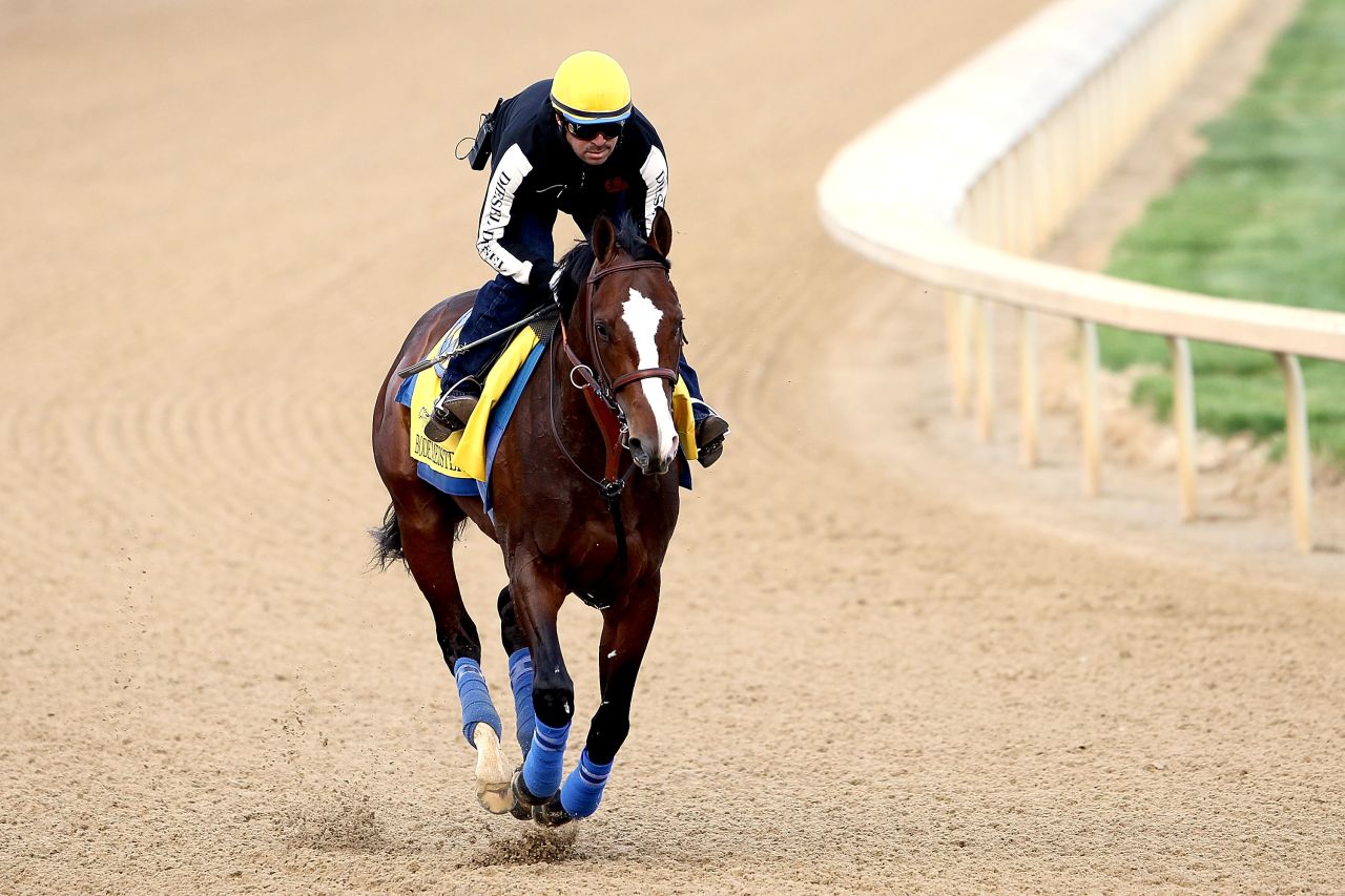 The Bob Baffert-trained horse, Bodemeister, won the 2012 Arkansas Derby and placed second at the Kentucky Derby and Preakness Stakes the same year.