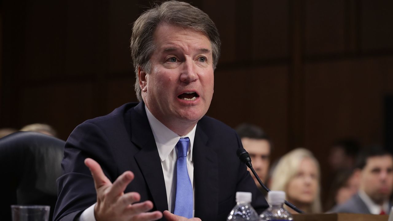 Supreme Court nominee Judge Brett Kavanaugh testifies before the Senate Judiciary Committee during the second day of his Supreme Court confirmation hearing on Capitol Hill September 5, 2018 in Washington, DC.