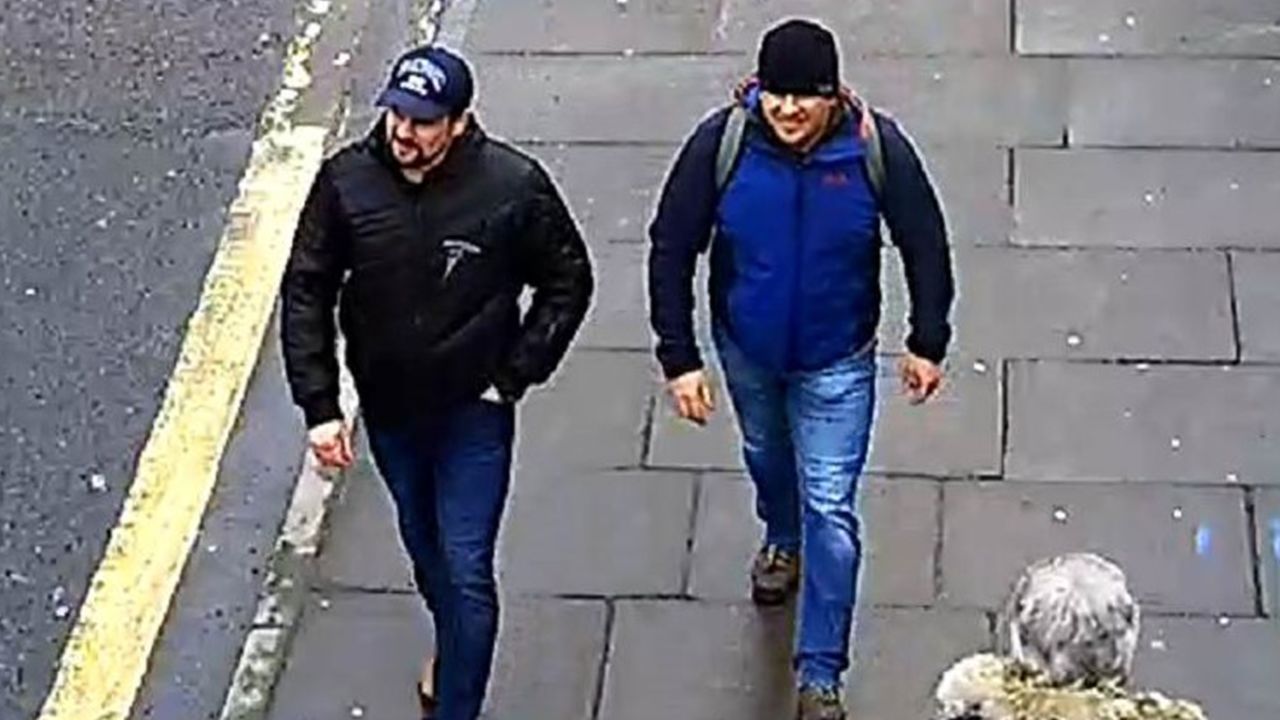 The two suspects can be seen in this CCTV image from March 4, issued by the Metropolitan Police.