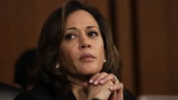 U.S. Sen. Kamala Harris (D-CA) delivers listens as Supreme Court nominee Judge Brett Kavanaugh appears for his confirmation hearing before the Senate Judiciary Committee in the Hart Senate Office Building on Capitol Hill September 4, 2018 in Washington, DC.