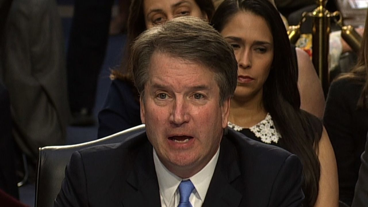 Brett Kavanaugh at his hearing on 09/06.