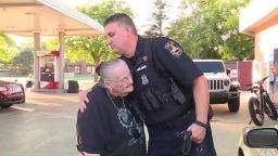 Officer Todd Bing noticed Delores Marotta only had $3 for gas so he topped off her tank.