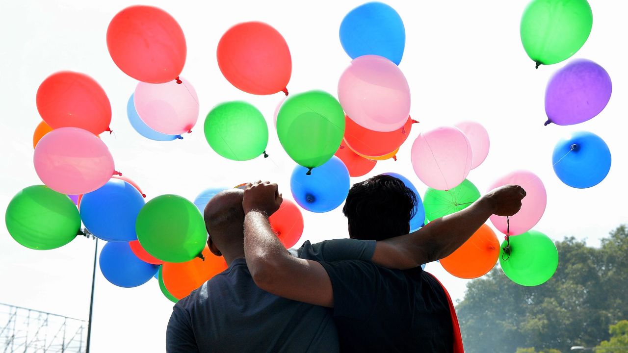 People celebrate the decision in Bangalore on September 6.