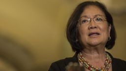 WASHINGTON, DC - AUGUST 21: Sen. Mazie Hirono (D-HI) speaks during a weekly news conference on Capitol Hill  on August 21, 2018 in Washington, DC. (Photo by Zach Gibson/Getty Images)