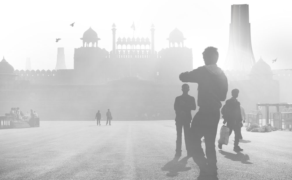  A concept image including the Red Fort, Delhi. The city's air pollution woes come from multiple sources, including industry and transport emissions, as well as slash and burn farming methods outside the city.