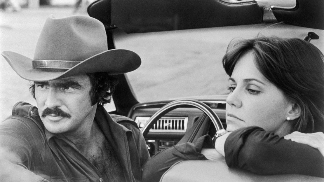 Burt Reynolds and Sally Field in "Smokey and the Bandit."