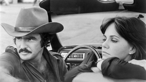 Burt Reynolds and Sally Field in "Smokey and the Bandit." 