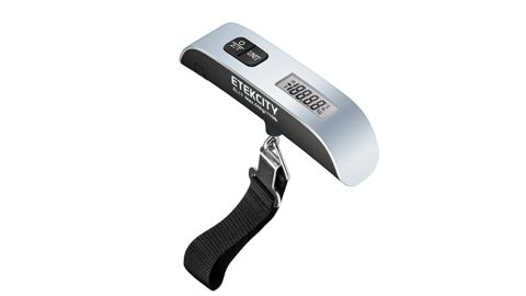 <a href="https://amzn.to/2Q8EAjo" target="_blank" target="_blank"><strong>Etekcity Digital Hanging Luggage Scale ($11.99; amazon.com)</strong></a>