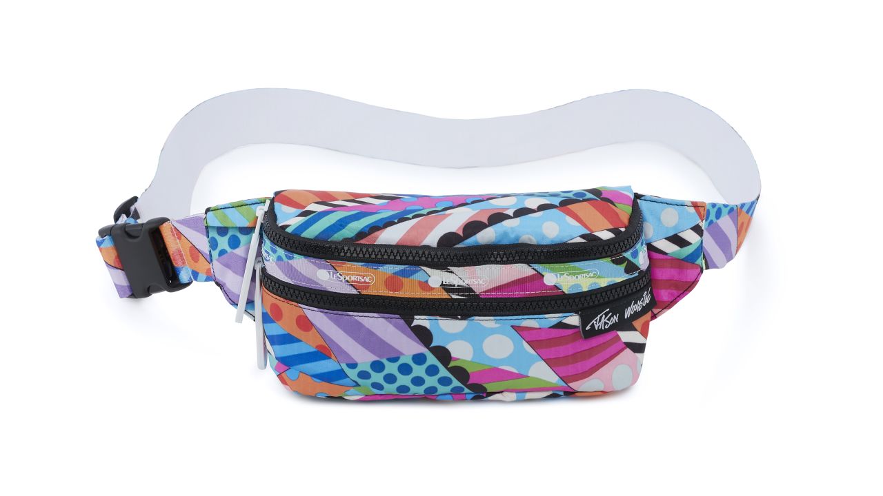 <strong>LeSportsac:</strong> Artist Jason Woodside collaborated with LeSportsac on this <a href="https://www.lesportsac.com/products/5303-g418" target="_blank" target="_blank">colorful take on the classic fanny pack</a> ($70).