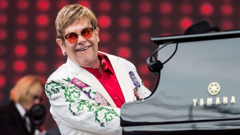 Sir Elton John performs live at Twickenham Stoop on June 3, 2017 in London, England.