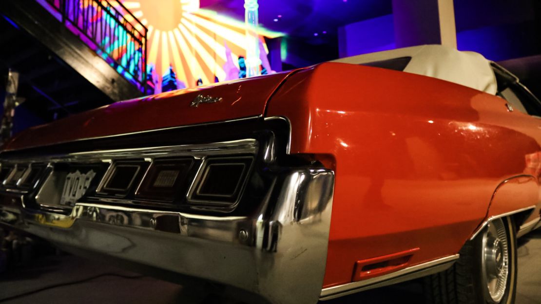 Hunter S. Thompson's 1973 Chevrolet Caprice, Red Shark, is on display at Cannabition.