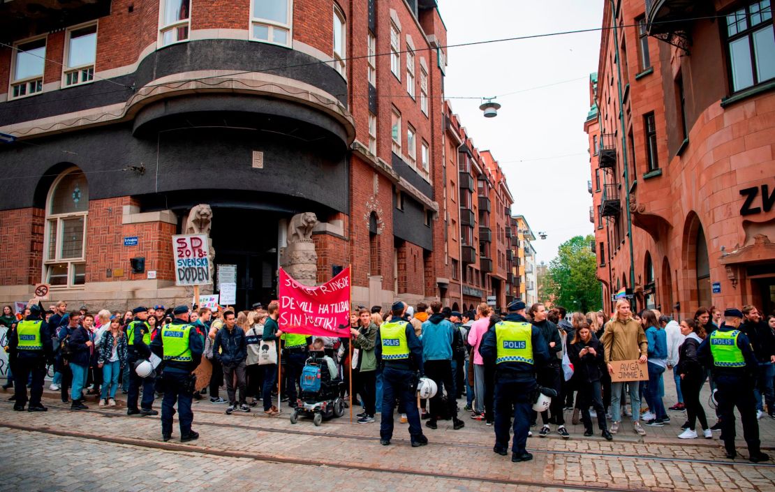 The predicted far-right surge in Sweden has sparked protests across the country.