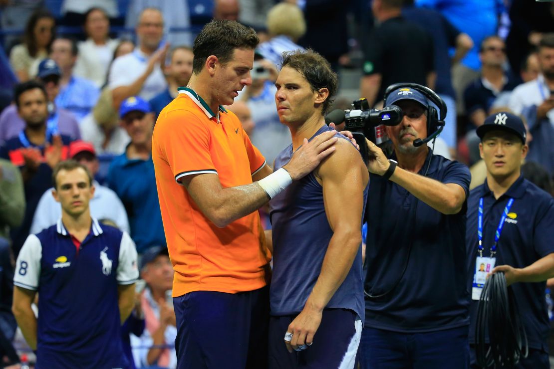 Rafael Nadal withdrew in the US Open semifinal against Juan Martin Del Potro in September.