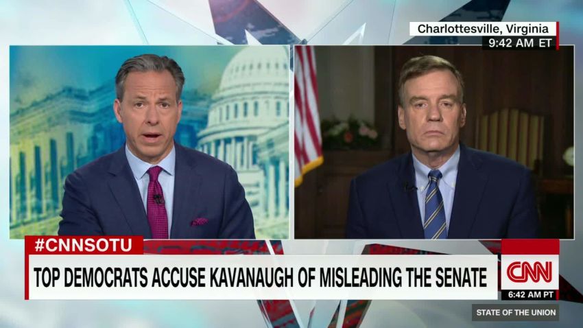 Warner ‘Strongly inclined’ to vote against Kavanaugh | CNN Politics