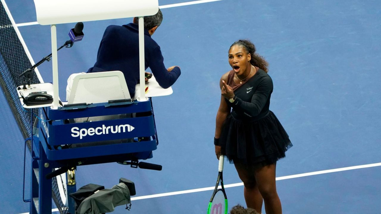 Serena Williams launched a controversial outburst in the US Open final in August.  