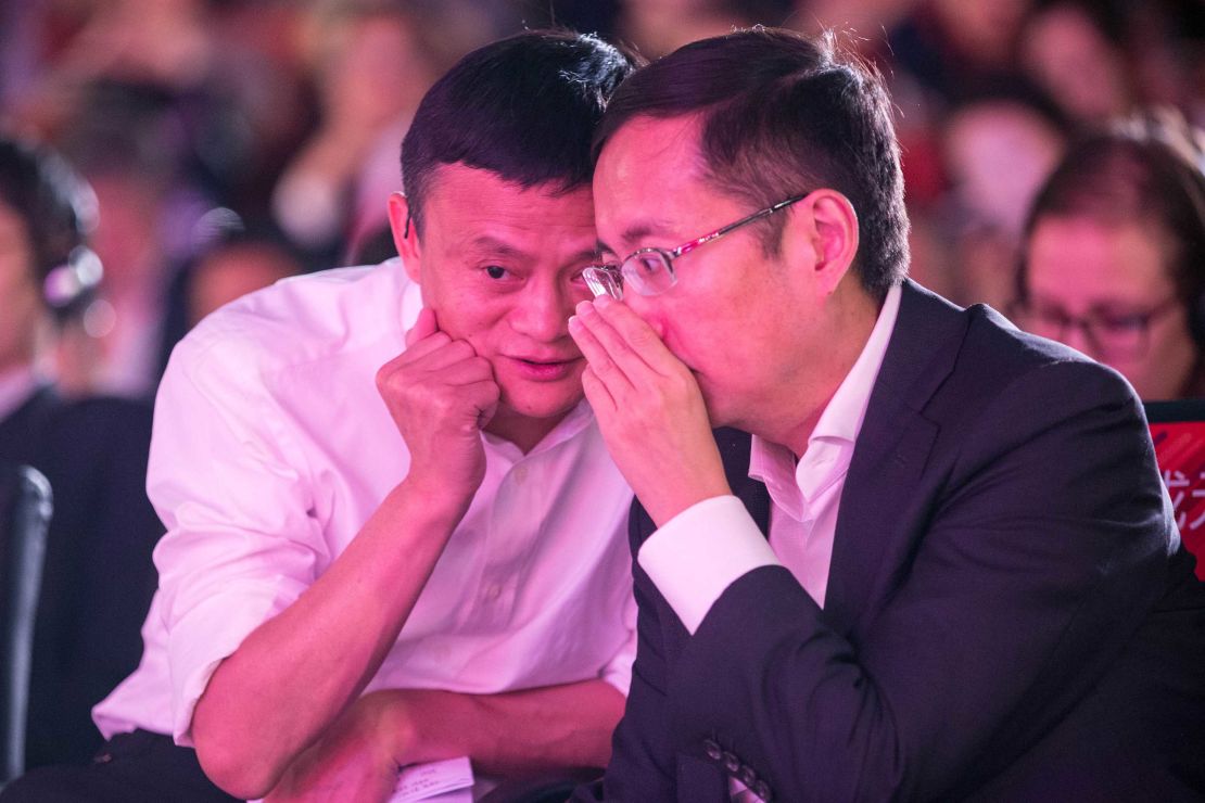 Jack Ma and Daniel Zhang in 2015.