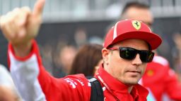 MONZA, ITALY - SEPTEMBER 02:  Kimi Raikkonen of Finland and Ferrari arrives at the circuit and gives fans a thumbs up before the Formula One Grand Prix of Italy at Autodromo di Monza on September 2, 2018 in Monza, Italy.  (Photo by Dan Istitene/Getty Images)