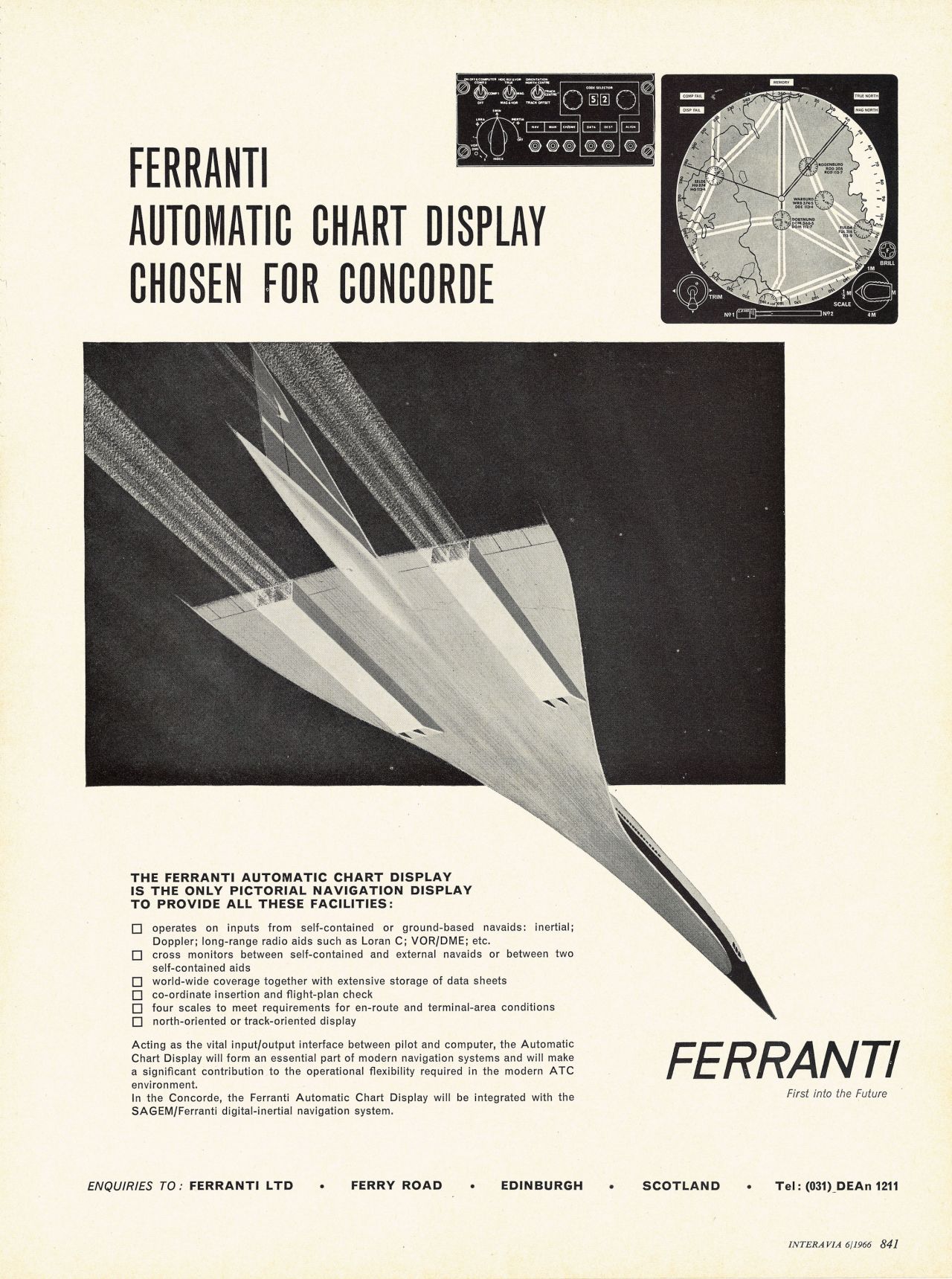 Companies who worked for or supplied Concorde used it in their ads. This is a Ferranti Concorde engagement advertisement from 1966.