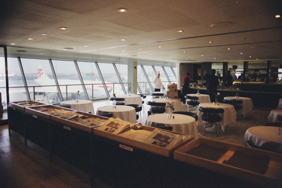 The British Airways Concorde room at New York's JFK airport in 2003.