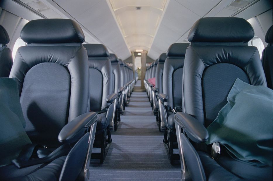 The newest version of the British Airways cabin from 1999, designed by Factorydesign and Sir Terence Conran.