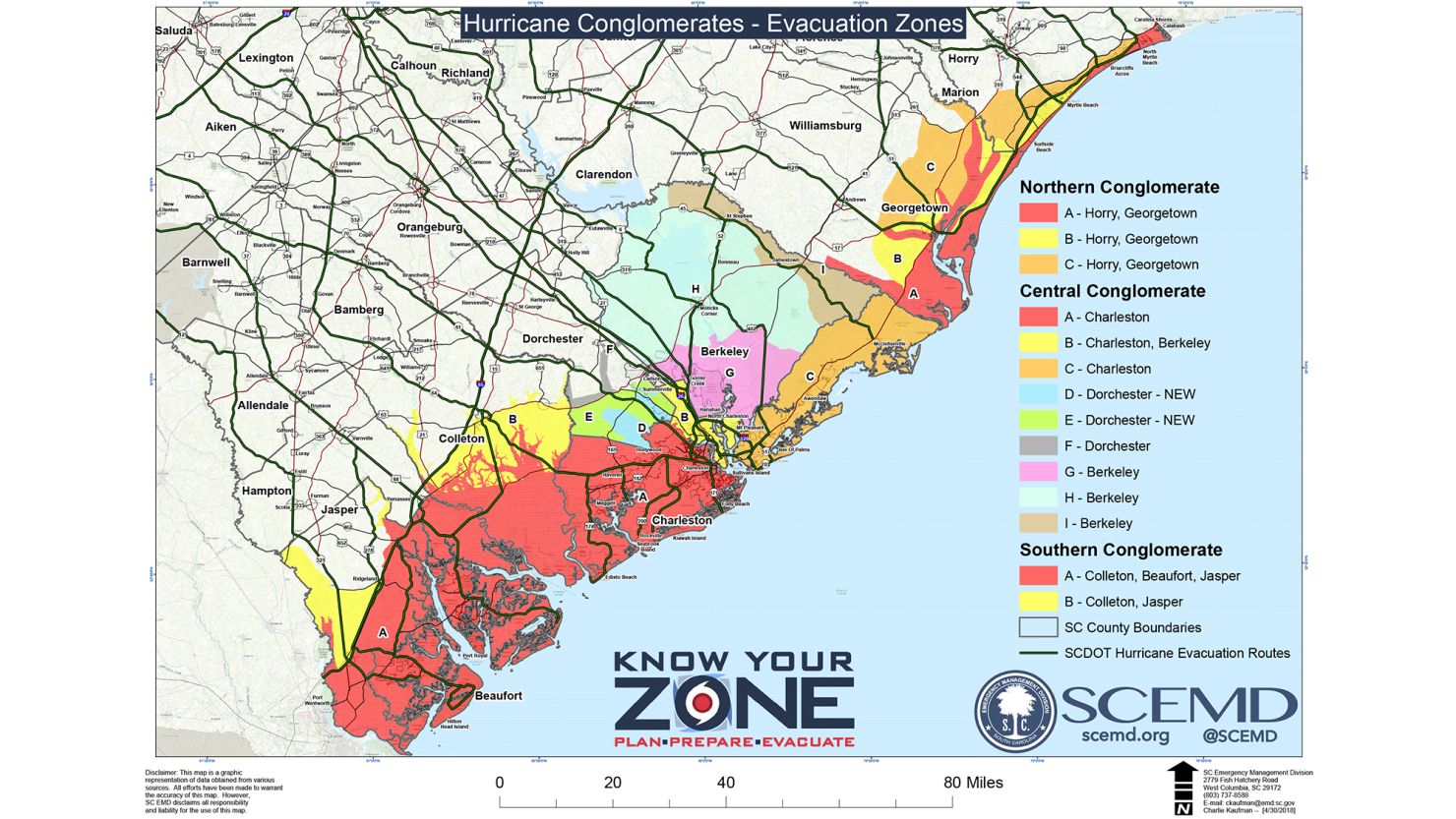 South Carolina Gov. Henry McMaster ordered the mandatory evacuation of the state's entire 187-mile coastline.