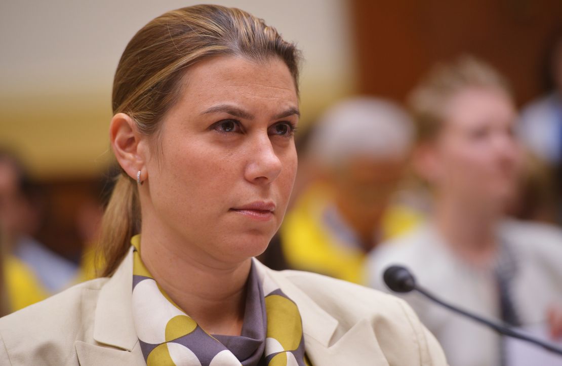 Then-US Deputy Assistant Defense Secretary for International Security Affairs Elissa Slotkin appears before the House Foreign Affairs Committee in 2014. In 2019, Slotkin was sworn in as a member of Congress.
