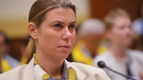 Then-US Deputy Assistant Defense Secretary for International Security Affairs Elissa Slotkin appears before the House Foreign Affairs Committee in 2014. In 2019, Slotkin was sworn in as a member of Congress.