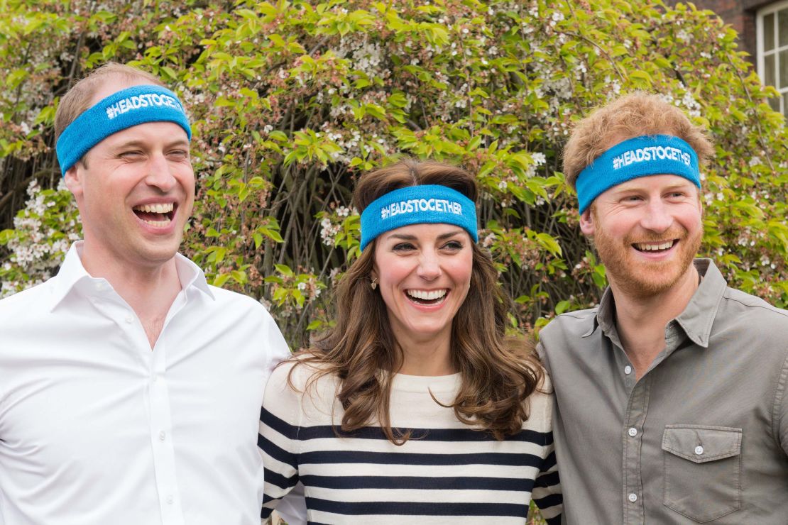 The Duke and Duchess of Cambridge and Prince Harry launched their Heads Together campaign in 2016. 