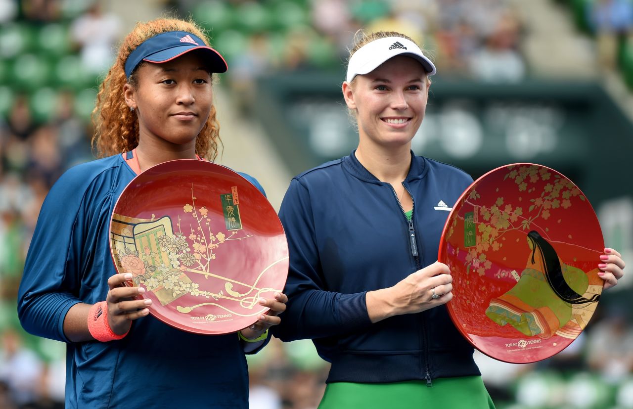 - Osaka finished <strong>2016</strong> by reaching her first WTA final. After being handed a wildcard to compete at the Toray Pan Pacific Open, the youngster (left) finished runner-up behind  Caroline Wozniacki (right). The successful year yielded rich rewards for Osaka. She broke into the world Top 50, signed a worldwide marketing agreement and was voted newcomer of the year at the WTA Awards. 