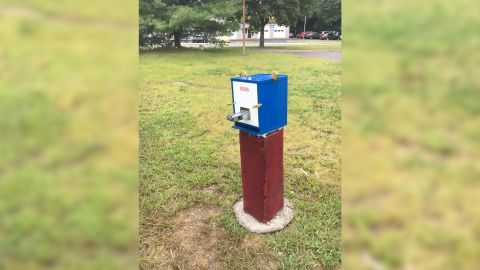Crack pipe dispenser on Middle Country Road in Coram, NY