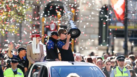 Team New Zealand returned to a heroes' welcome when they won the America's Cup in 2017.