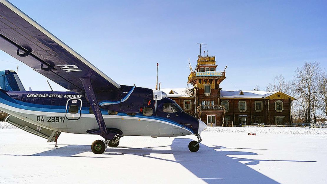 Seymchan is one of the prettiest of Russia's wooden airports. 