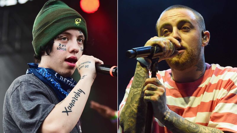 Rapper Lil Xan Reveals New Face Tattoo Dedicated to Mac Miller