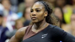 NEW YORK, NY - SEPTEMBER 08:  Serena Williams of the United States reacts after her defeat in the Women's Singles finals match to Naomi Osaka of Japan on Day Thirteen of the 2018 US Open at the USTA Billie Jean King National Tennis Center on September 8, 2018 in the Flushing neighborhood of the Queens borough of New York City.  (Photo by Elsa/Getty Images)