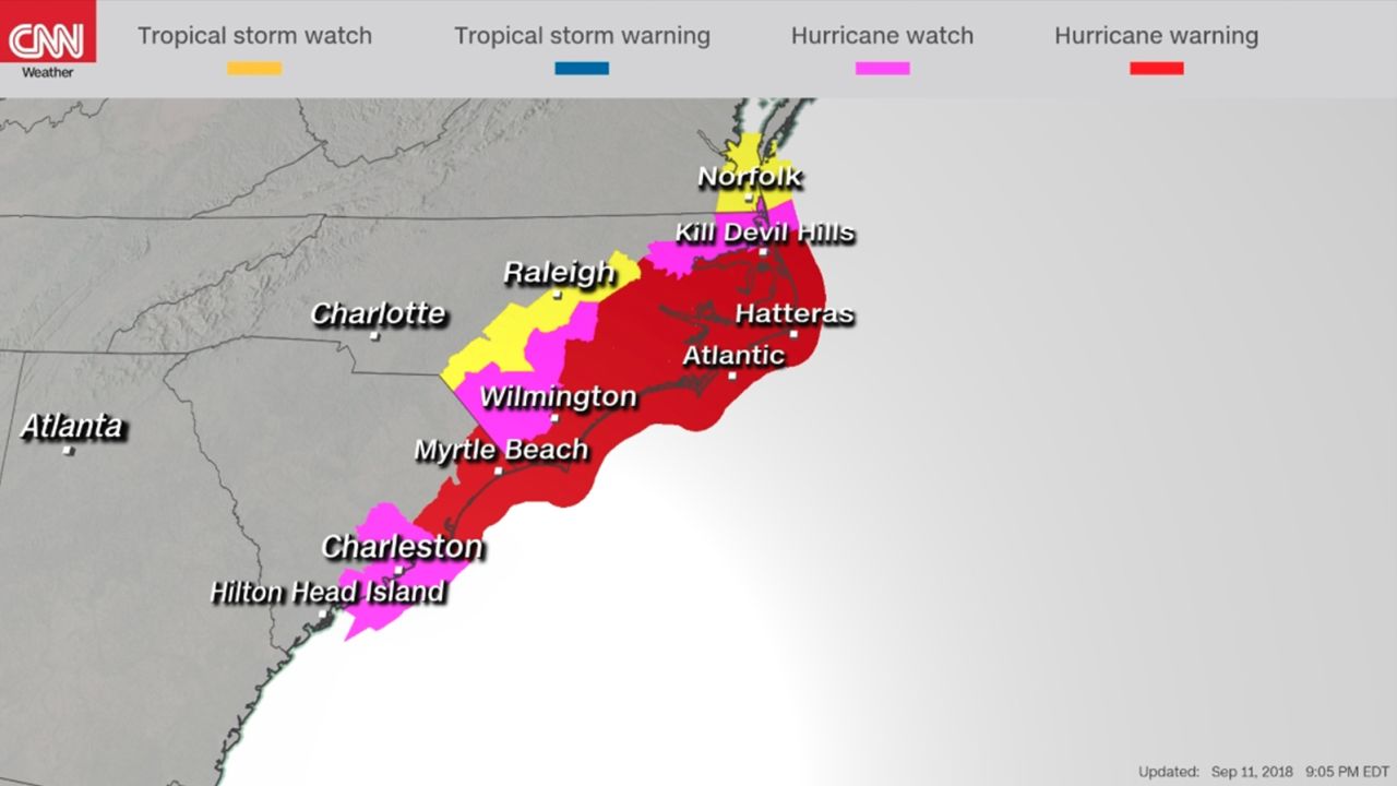 florence watches and warnings 0911 9pm