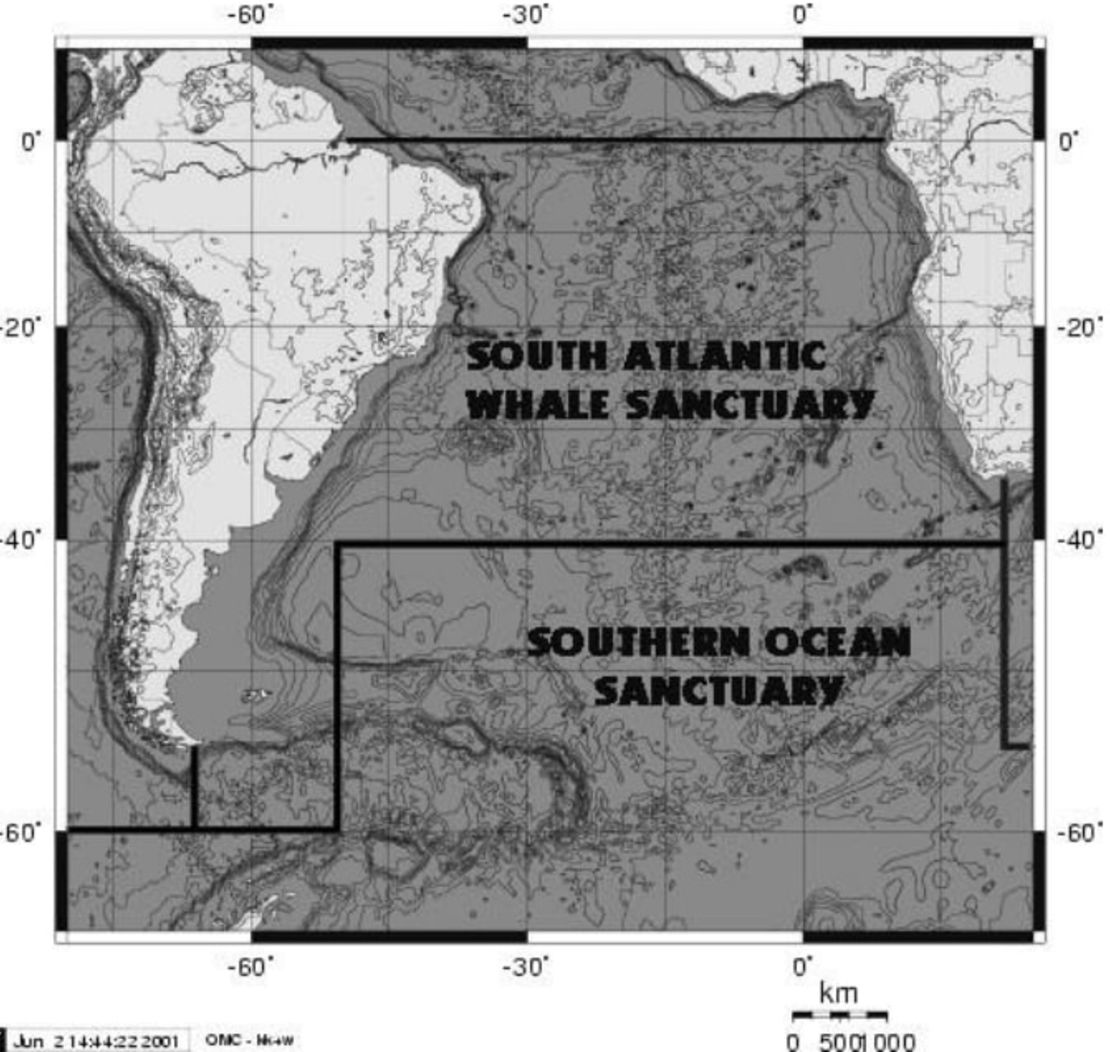 Limits of the proposed South Atlantic Whale Sanctuary.