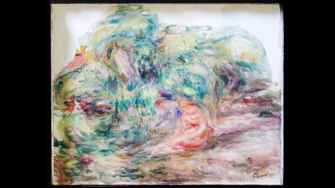"Deux Femmes Dans Un Jardin" was painted in 1919.