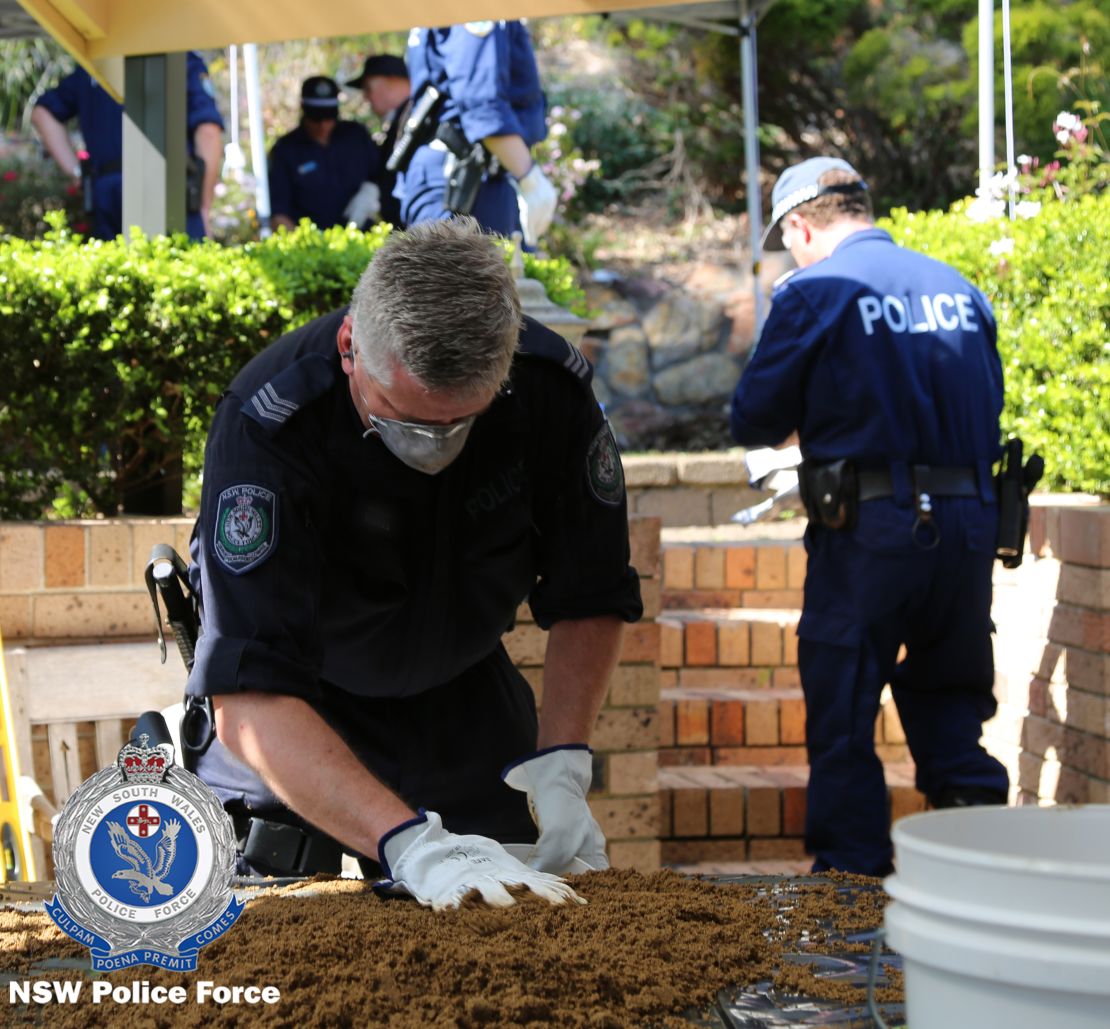 NSW police are digging by hand at the property in a new search for Lynette Dawson's body.