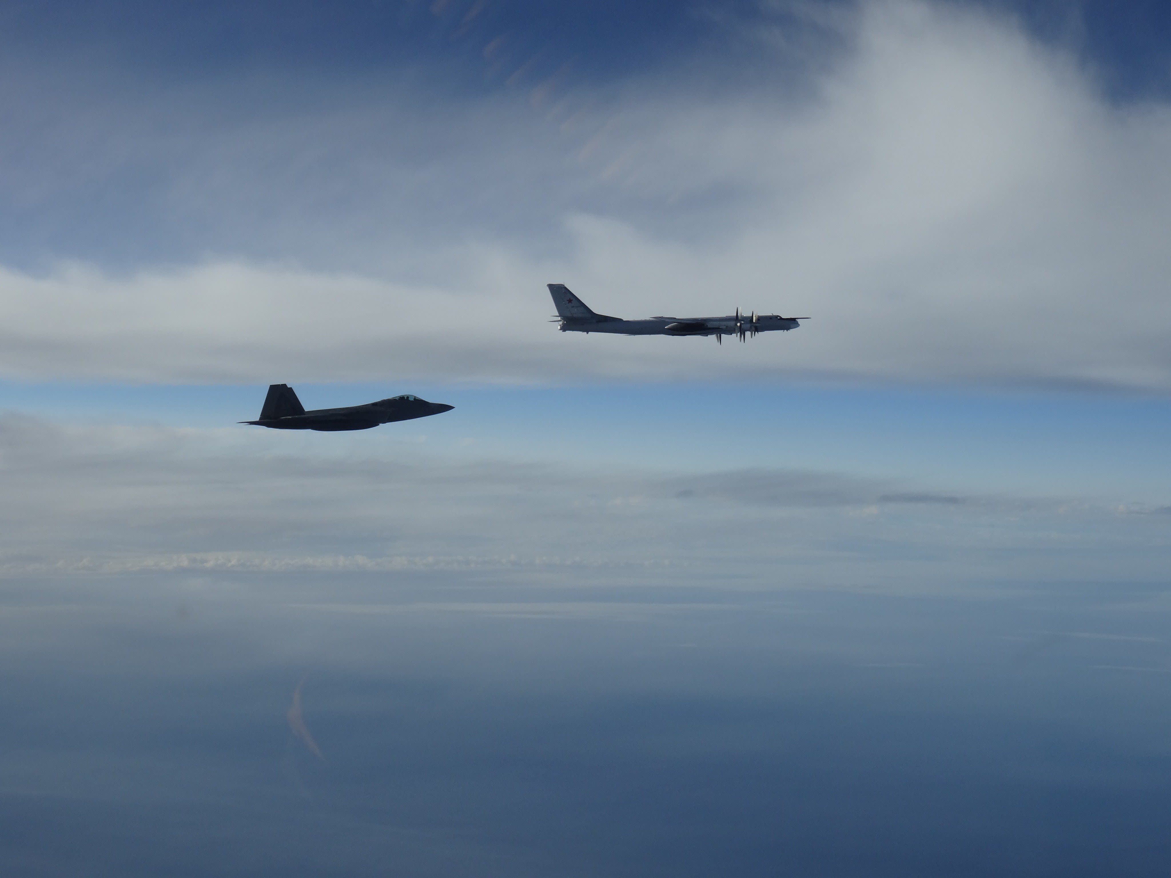 US intercepts Russian bombers and fighter jets off Alaskan coast for second  time in two days