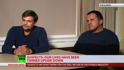 Russia's state-owned RT network on Thursday aired an interview with the two men suspected by UK authorities of poisoning former Russian spy Sergei Skripal and his daughter, one day after Russian President Vladimir Putin encouraged the suspects to speak to the media. In an interview with RT editor-in-chief Margarita Simonyan, two men who identified themselves as Alexander Petrov and Ruslan Boshirov said they had nothing to do with the poisoning of the Skripals in Salisbury, England, saying they had reached out to RT to tell their side of the story.