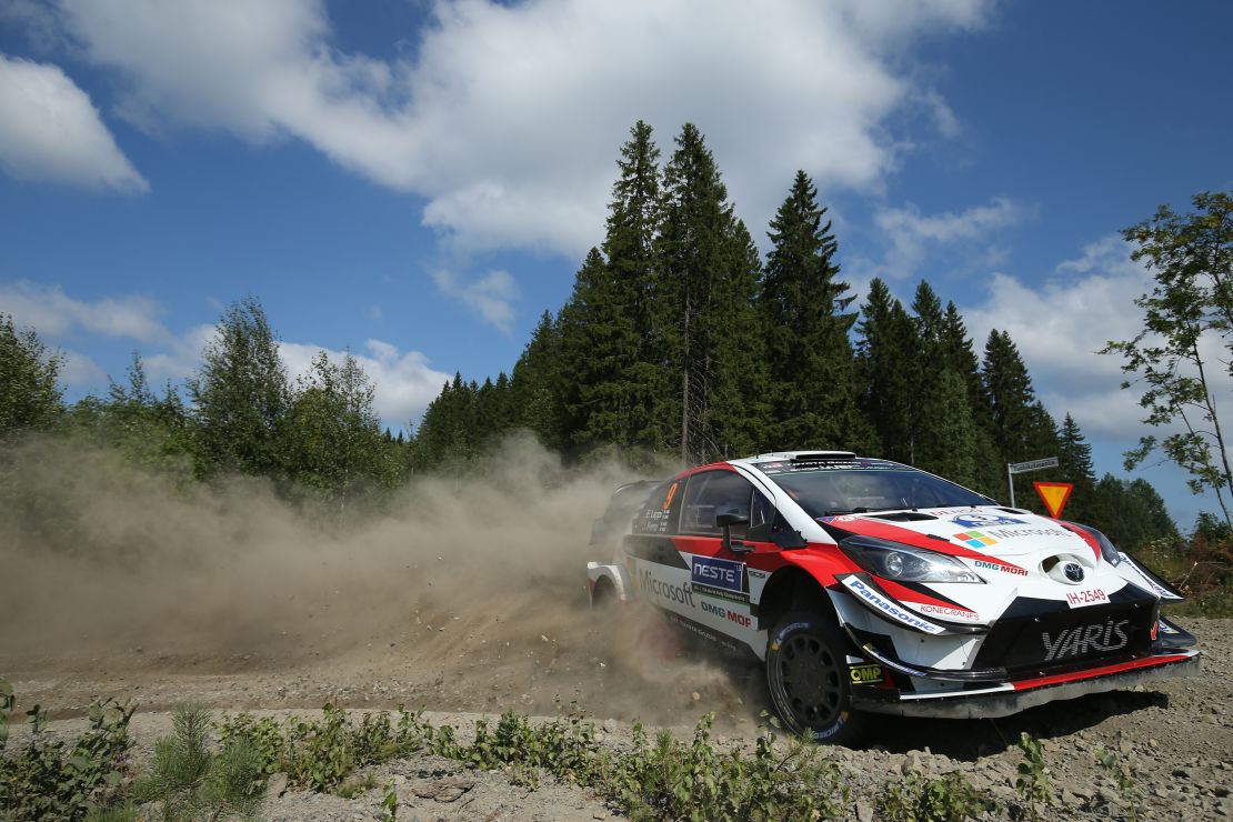 Finland's rally is known for its tree-lined tracks.
