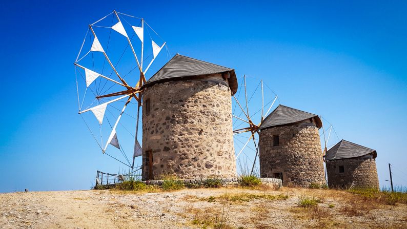 <strong>Island enhancements: </strong>Financier Charles Pictet, restored three windmills on a hillock opposite the monastery one of which is fully functional and produces wholemeal flour.