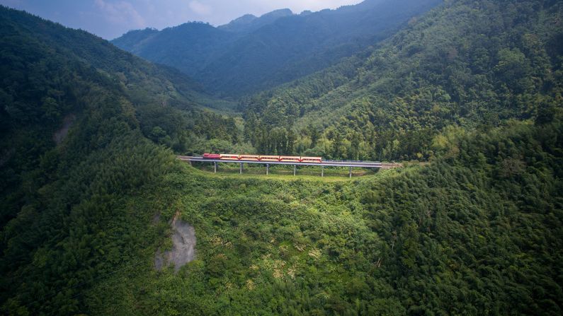 <strong>Visiting Alishan: </strong>Built more than 100 years ago, the Alishan Forest Railway is perhaps the best way to explore Alishan, one of Taiwan's most important mountain ranges. Lai Guo-hua, an aerial photographer who lives next to the railway, spent more than three years documenting it.  