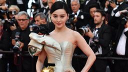Chinese actress Fan Bingbing poses as she arrives on May 11, 2018 for the screening of the film "Ash is Purest White (Jiang hu er nv)" at the 71st edition of the Cannes Film Festival in Cannes, southern France. (Photo by Alberto PIZZOLI / AFP)        (Photo credit should read ALBERTO PIZZOLI/AFP/Getty Images)