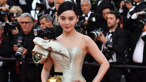 Chinese actress Fan Bingbing poses as she arrives on May 11 at the 71st edition of the Cannes Film Festival in southern France.