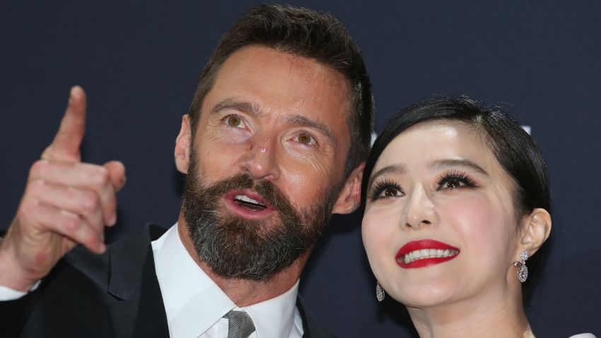 MELBOURNE, AUSTRALIA - MAY 16:  Fan Bingbing and Hugh Jackman arrive at the Australian premiere of 'X-Men: Days of Future Past" on May 16, 2014 in Melbourne, Australia.  (Photo by Scott Barbour/Getty Images)