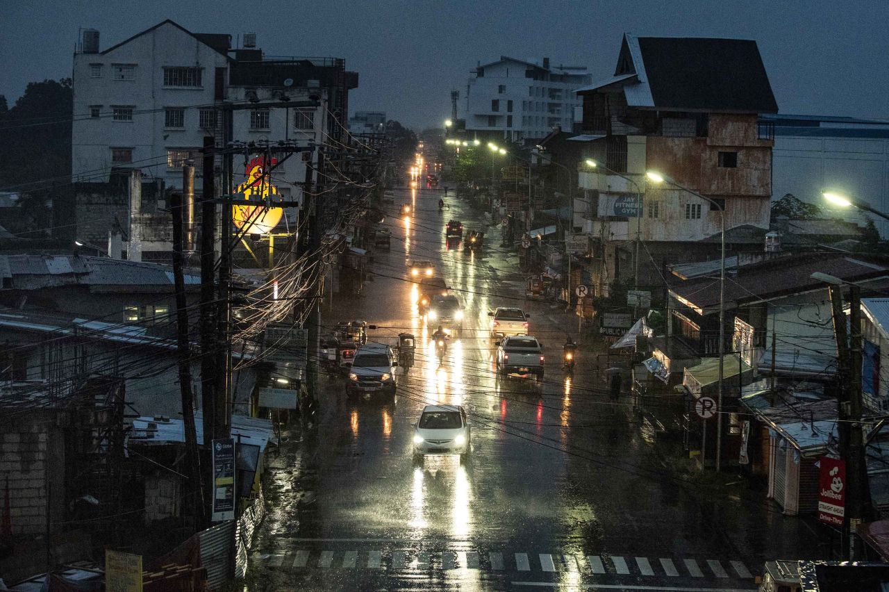 Heavy rain falls in Tuguegarao City on Friday, September 14.
