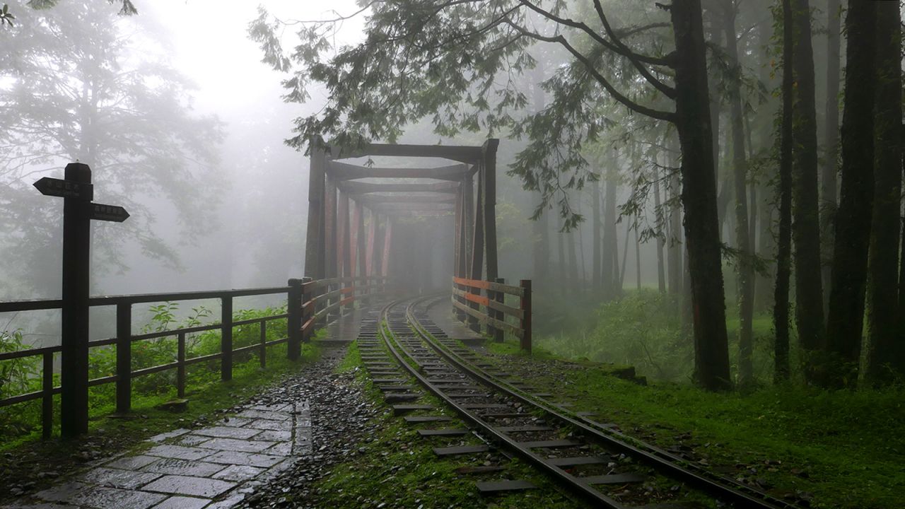 <strong>'Spirited Away' hiking trail: </strong>One of the coolest hiking trails is the 1.6-kilometer Shuishan trail, where an unassuming and hidden entrance takes walkers along a defunct and moss-covered train track.