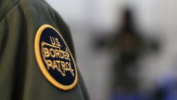 A  patch on the uniform of a US Customs and Border Patrol agent.