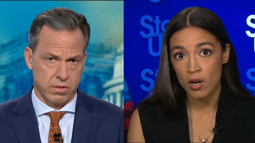 Jake Tapper Alexandria Ocasio-Cortez split